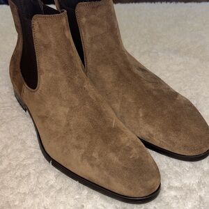 NEW! Bruno Magli Billy MB2BILB0 Mens Brown Suede Slip On Chelsea Boots